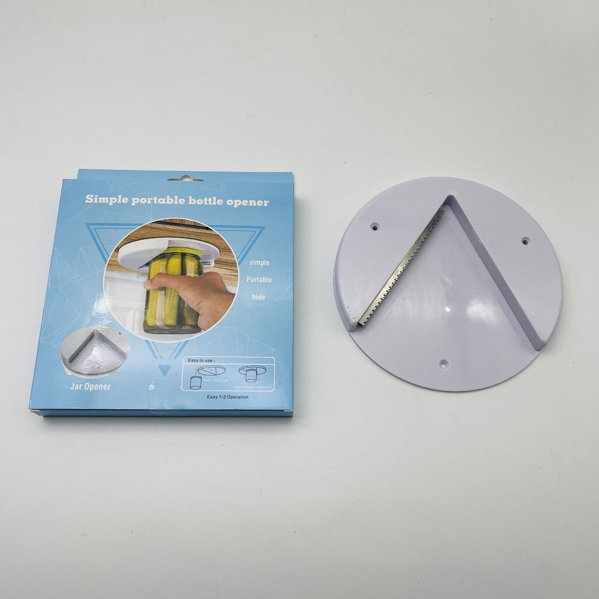 Circular can opener kitchen cabinet lid bottle opener table bottom can opener